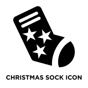 圣诞树图标矢量隔离在白色背景上, 标志的圣诞树标志概念在透明背景下, 填充黑色符号