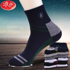 男士纯棉厚袜子