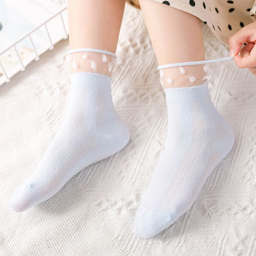 婴儿袜子夏季薄款纯棉男童女童透气网眼船袜新生儿宝宝儿童春夏天