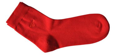 七匹狼 休闲本命年喜庆大红色鸿运滚滚精品棉袜子 单双装 01441 均码