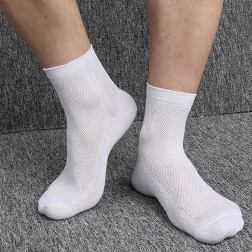 春夏必备 男士中筒网眼薄袜，运动吸汗防臭舒适之选